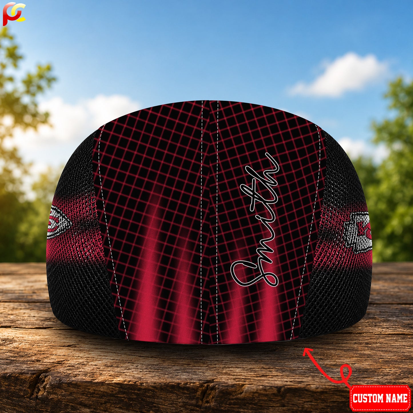 15KCC Mesh Flat Cap, Golf Mesh Cap NFL03