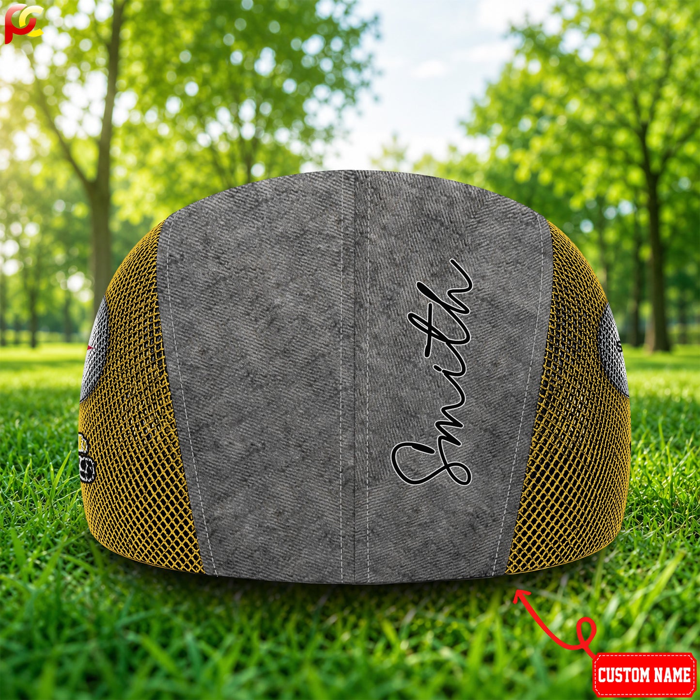 26PS Mesh Flat Cap, Golf Mesh Cap NFL01