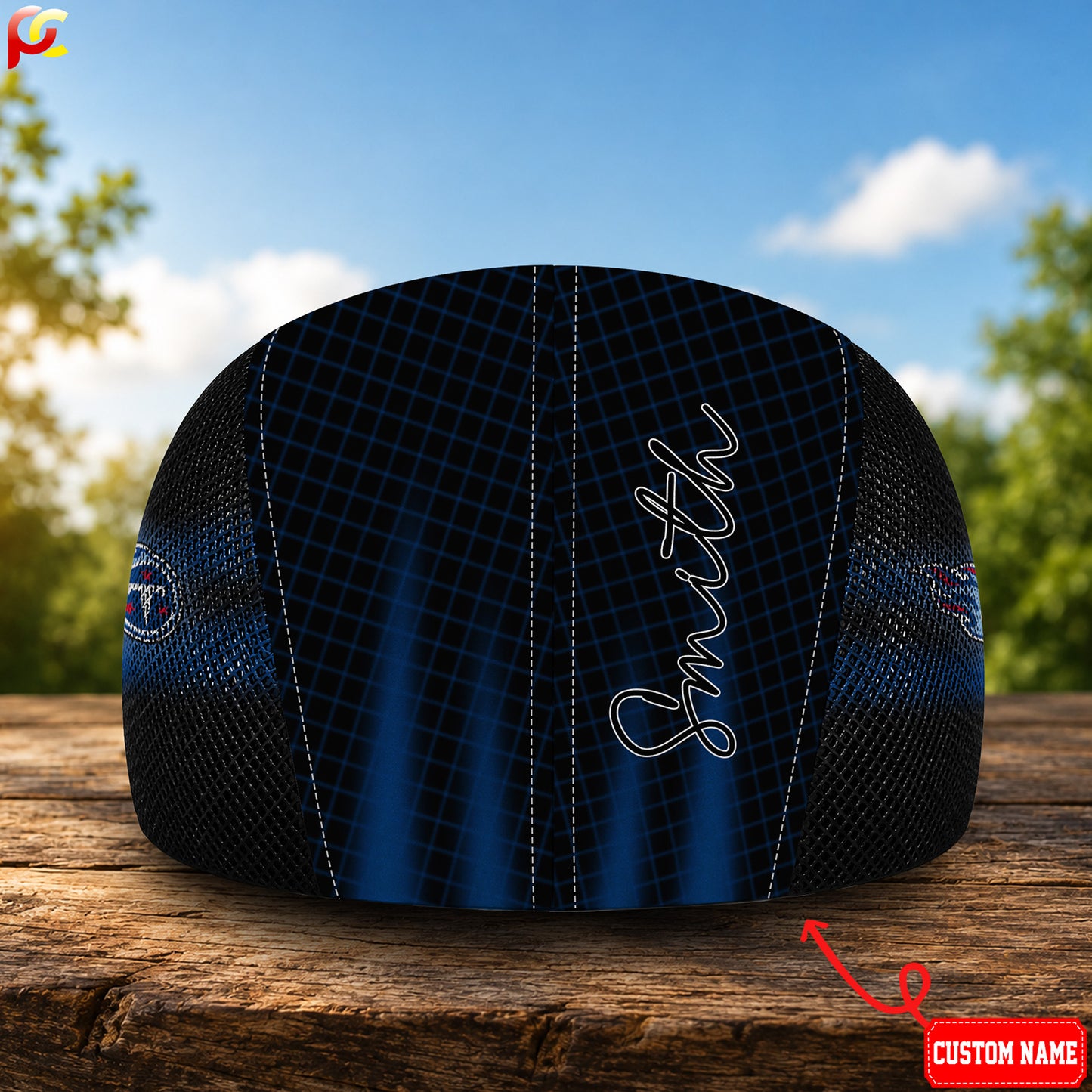 30TT Mesh Flat Cap, Golf Mesh Cap NFL03