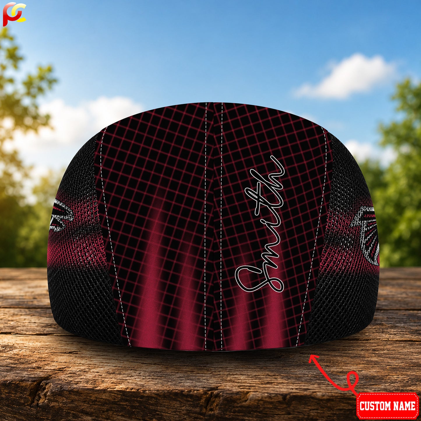02AF Mesh Flat Cap, Golf Mesh Cap NFL03
