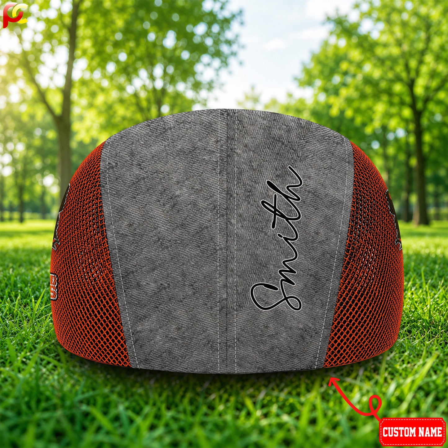 07CBW Mesh Flat Cap, Golf Mesh Cap NFL01