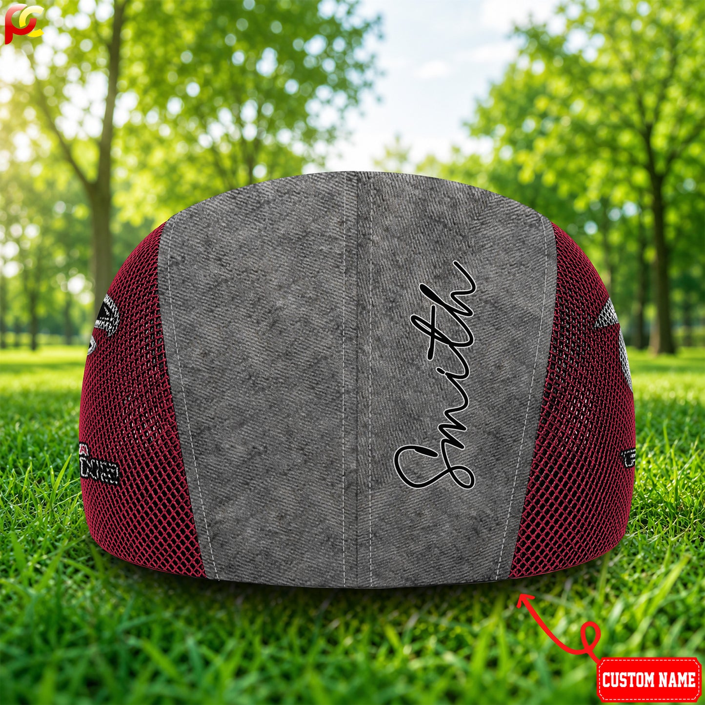 02AF Mesh Flat Cap, Golf Mesh Cap NFL01