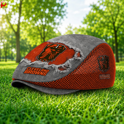 07CBW Mesh Flat Cap, Golf Mesh Cap NFL01