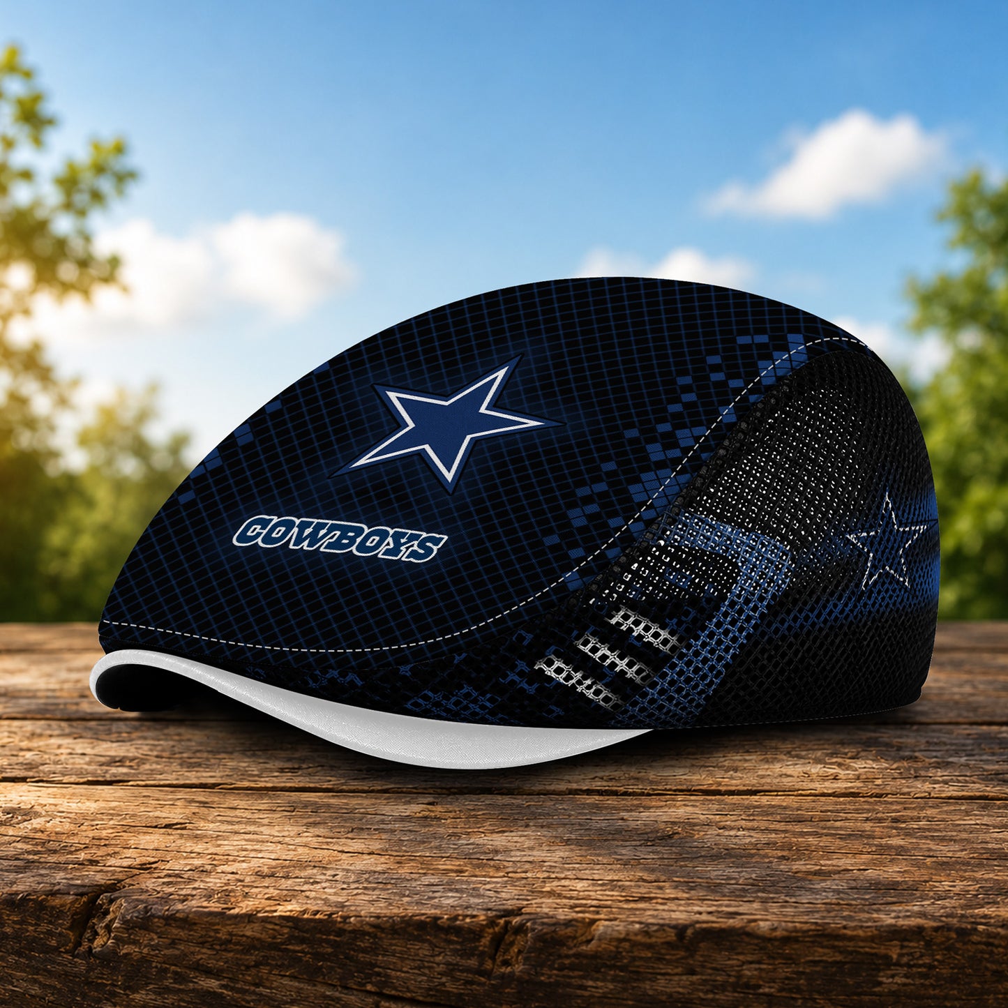 08DC Mesh Flat Cap, Golf Mesh Cap NFL03