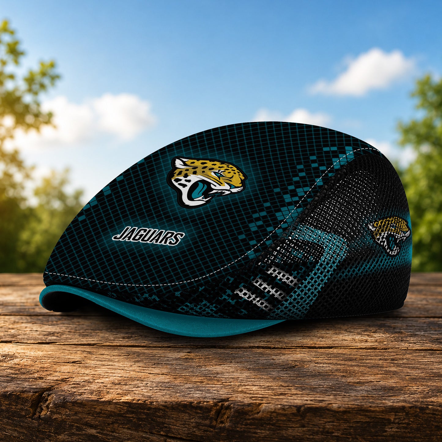 14JJ Mesh Flat Cap, Golf Mesh Cap NFL03