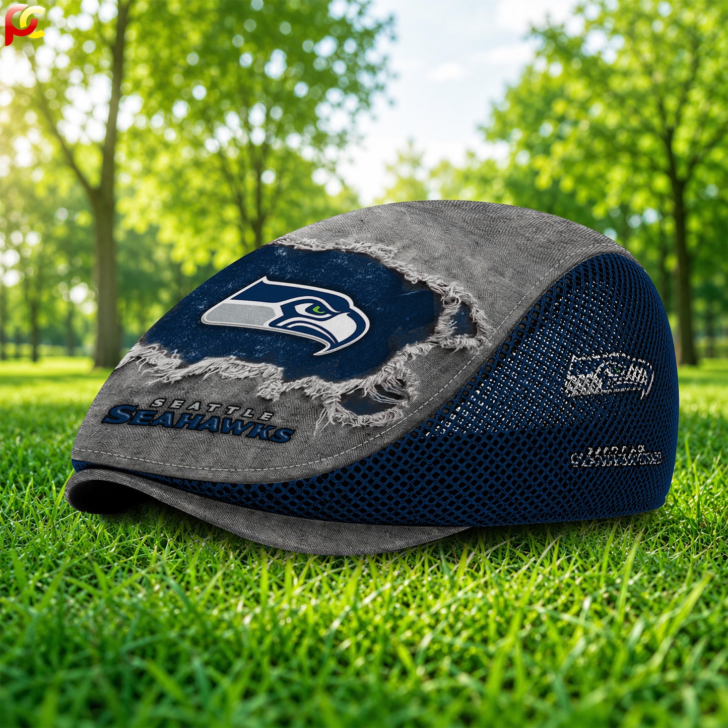 28SS Mesh Flat Cap, Golf Mesh Cap NFL01