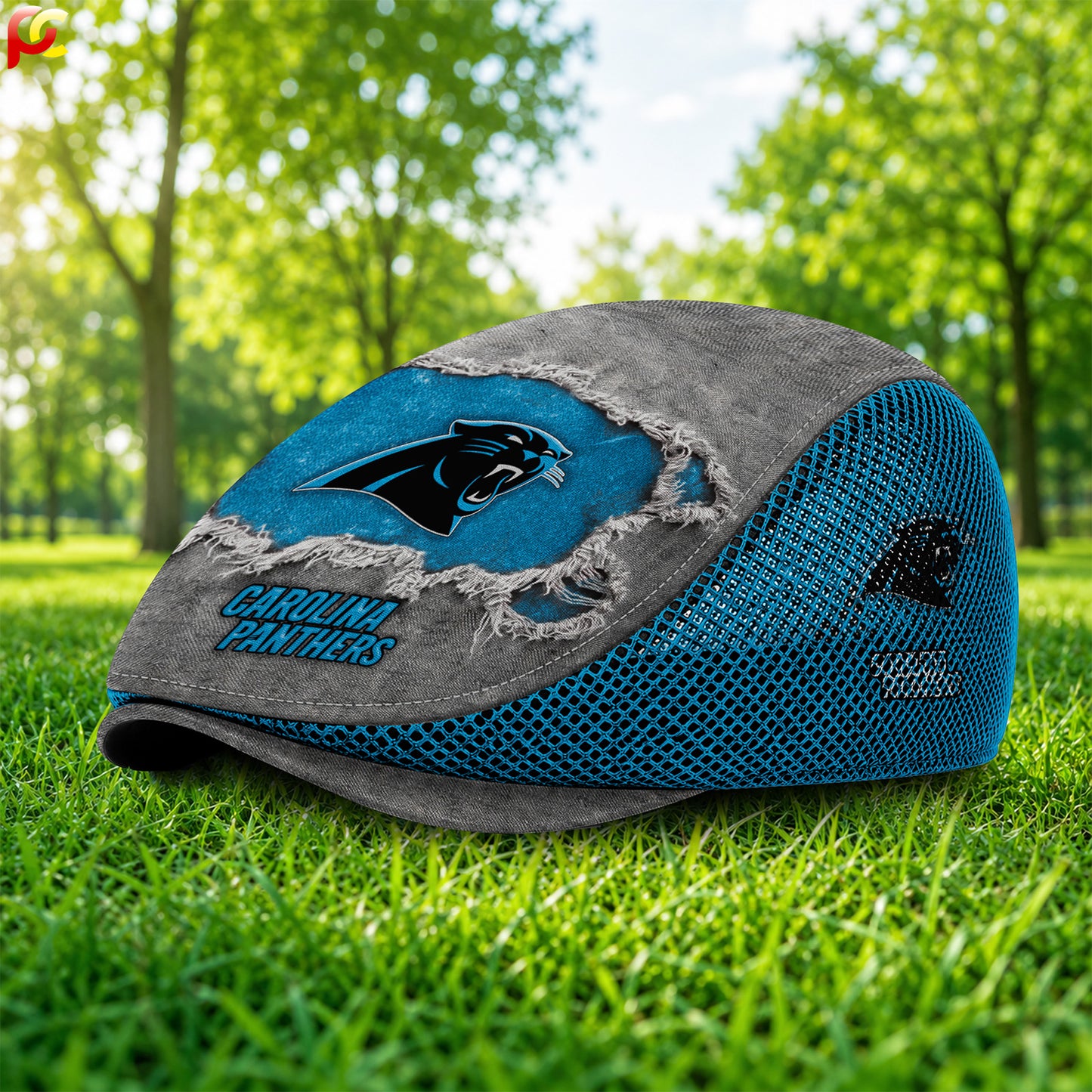 04CP Mesh Flat Cap, Golf Mesh Cap NFL01
