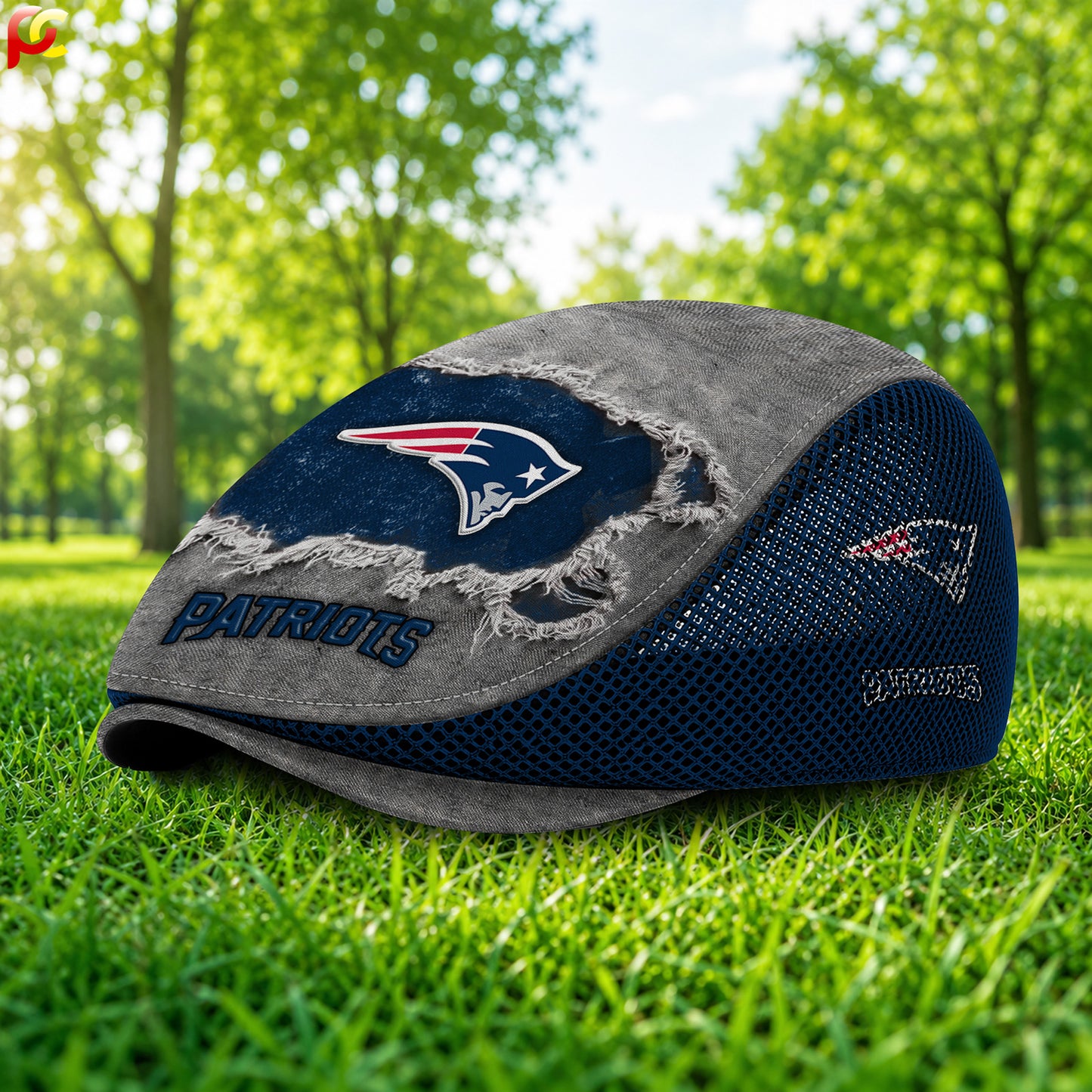 21NEP Mesh Flat Cap, Golf Mesh Cap NFL01