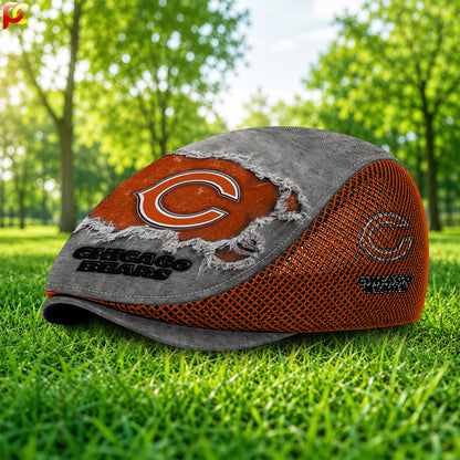 05CB Mesh Flat Cap, Golf Mesh Cap NFL01