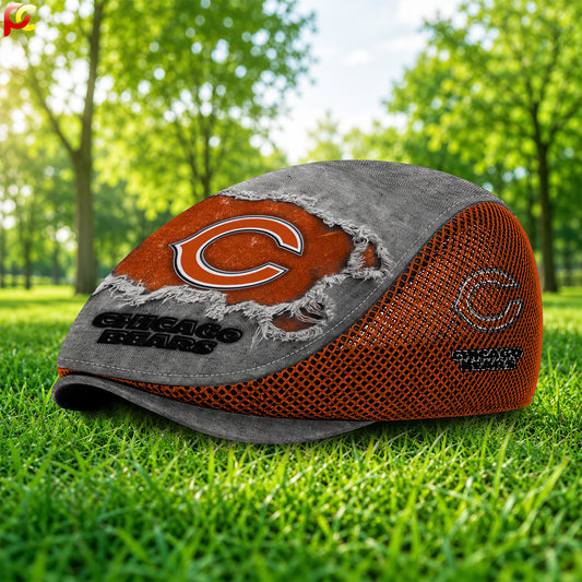 05CB Mesh Flat Cap, Golf Mesh Cap NFL01