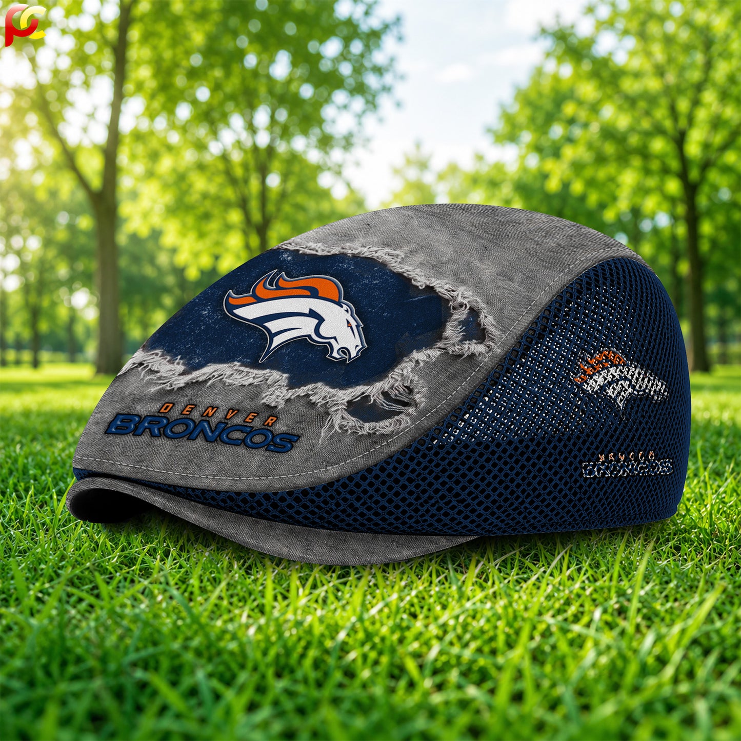 09DB Mesh Flat Cap, Golf Mesh Cap NFL01