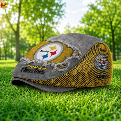 26PS Mesh Flat Cap, Golf Mesh Cap NFL01