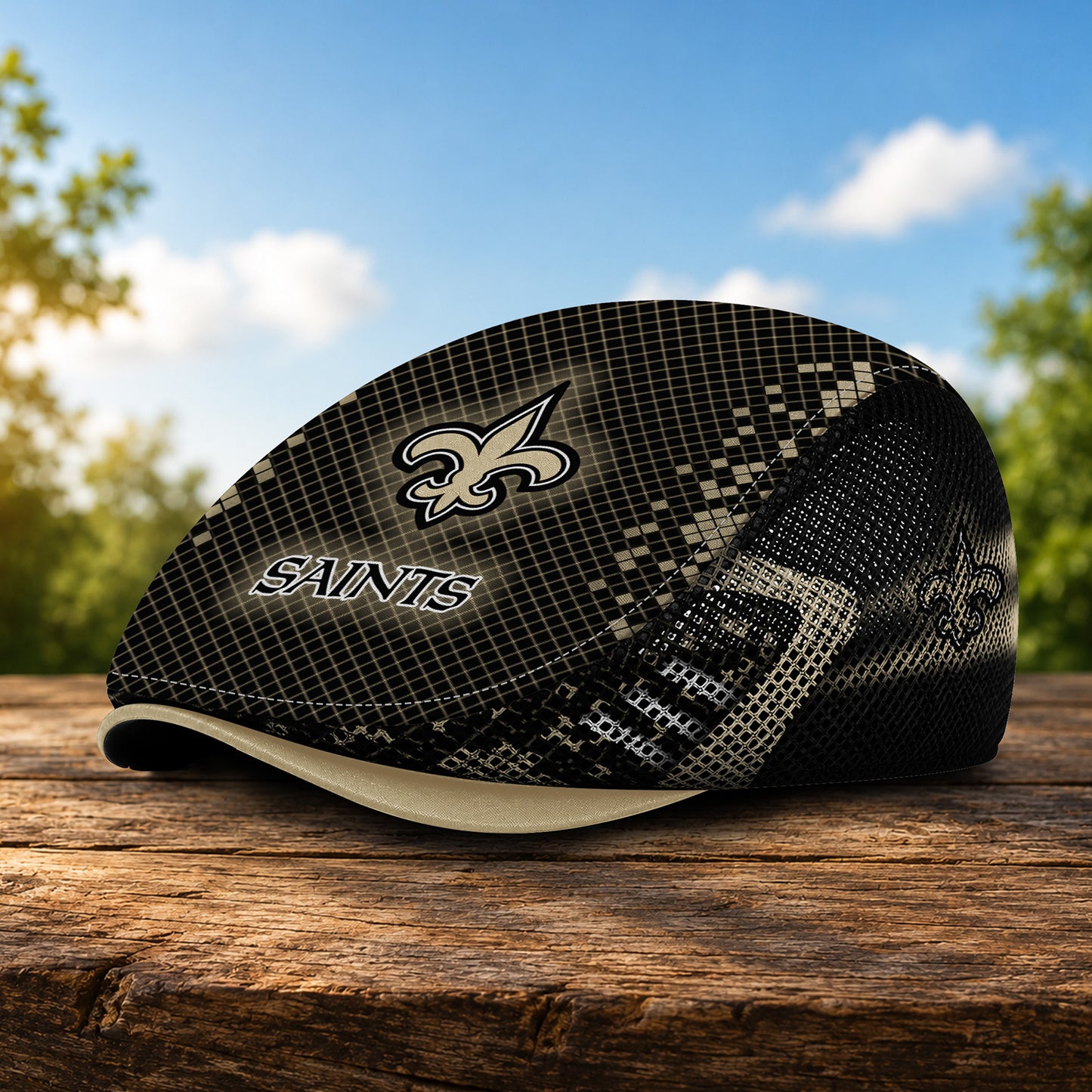 22NOS Mesh Flat Cap, Golf Mesh Cap NFL03