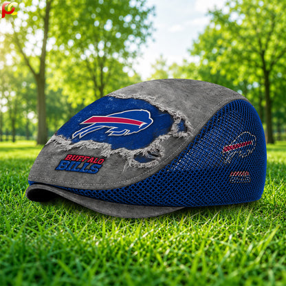 03BB Mesh Flat Cap, Golf Mesh Cap NFL01