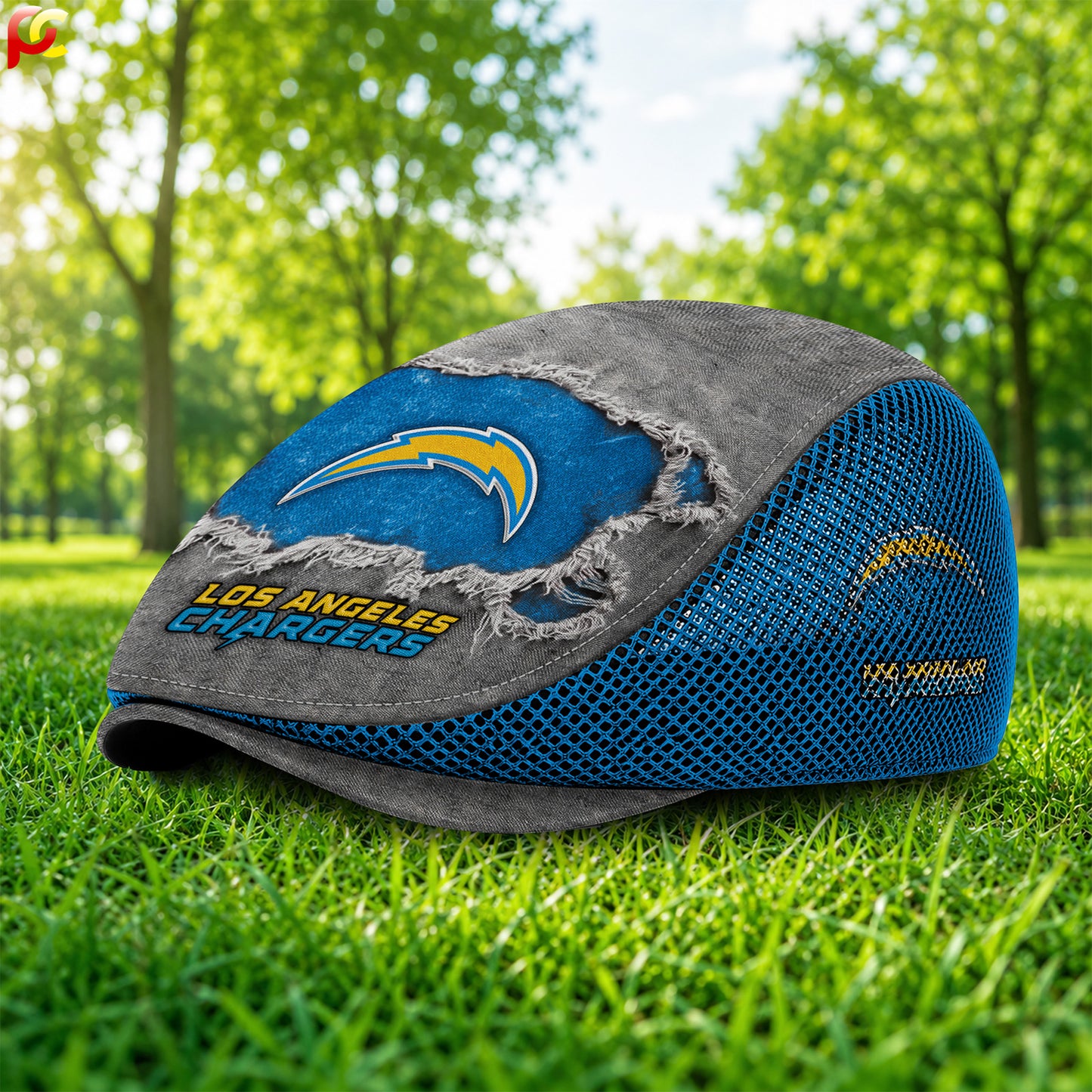 17LAC Mesh Flat Cap, Golf Mesh Cap NFL01