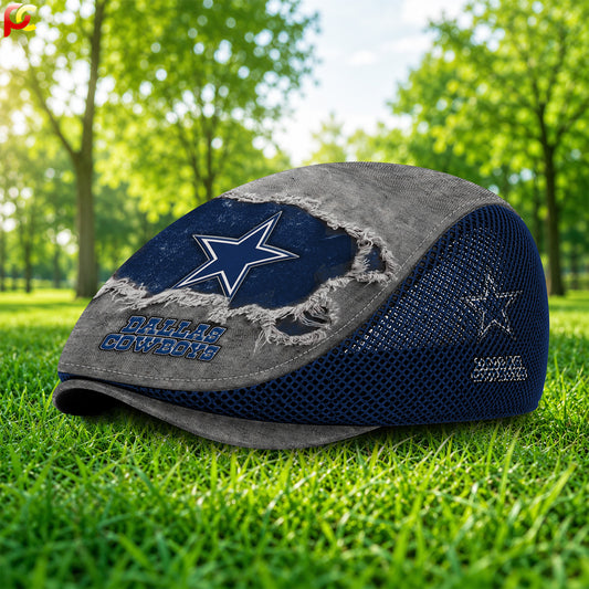 08DC Mesh Flat Cap, Golf Mesh Cap NFL01