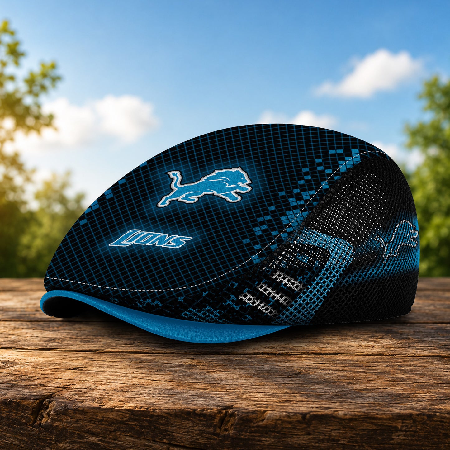 10DL Mesh Flat Cap, Golf Mesh Cap NFL03