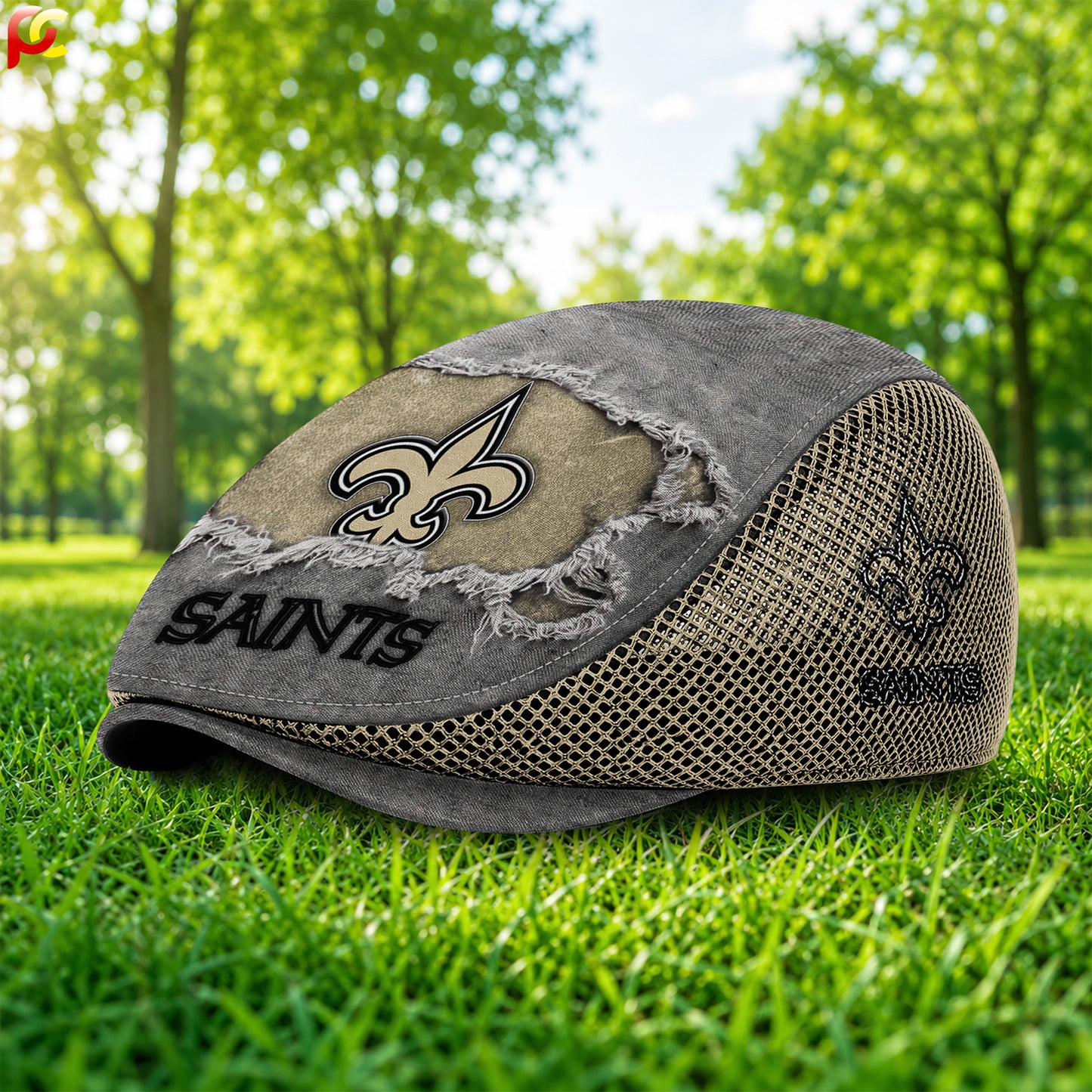 22NOS Mesh Flat Cap, Golf Mesh Cap NFL01