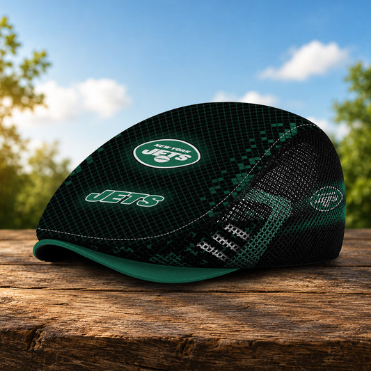 24NYJ Mesh Flat Cap, Golf Mesh Cap NFL03