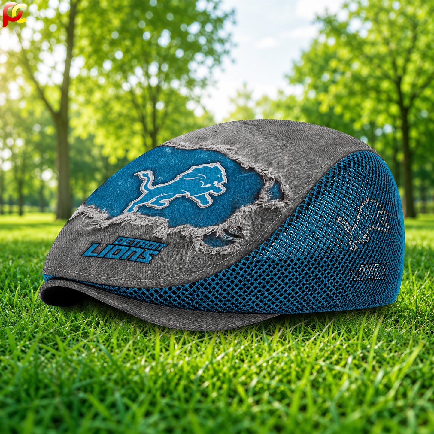 10DL Mesh Flat Cap, Golf Mesh Cap NFL01