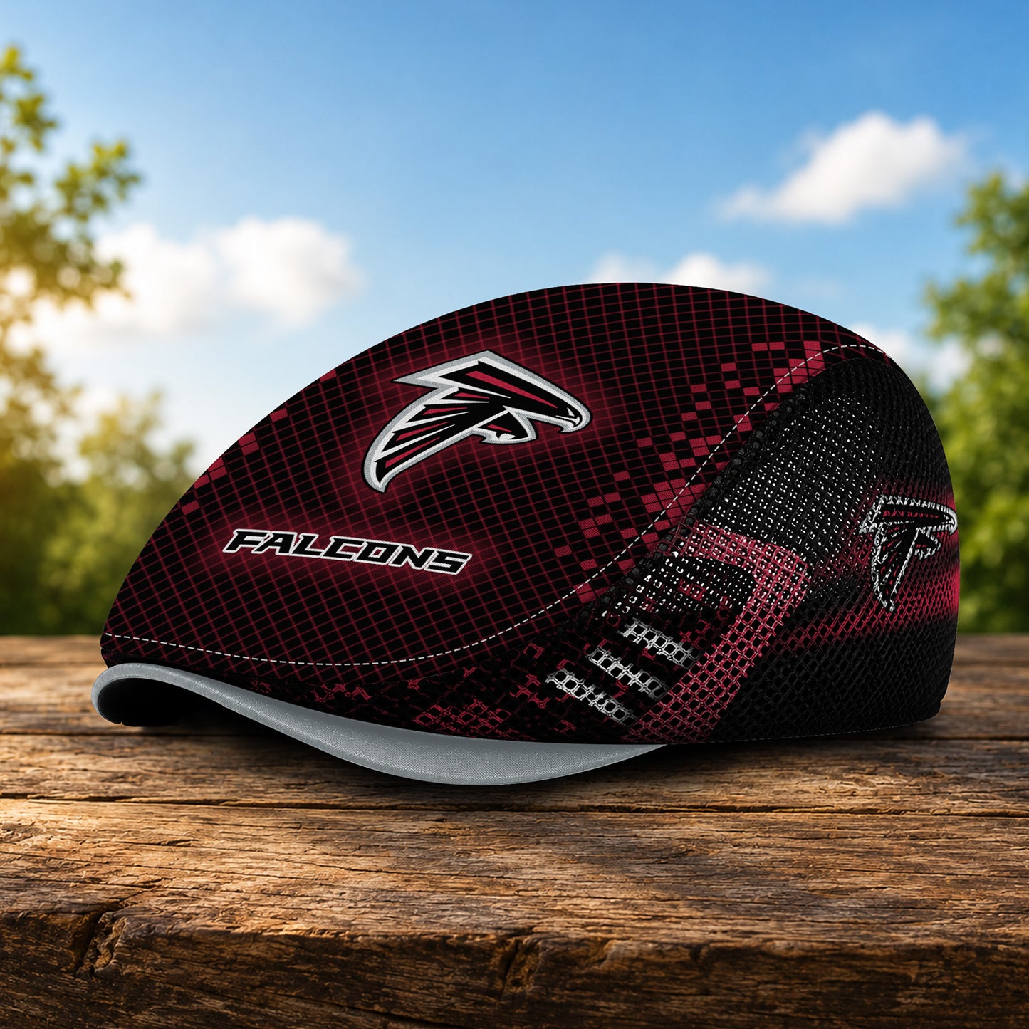 02AF Mesh Flat Cap, Golf Mesh Cap NFL03