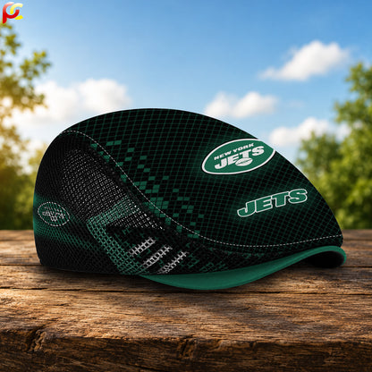 24NYJ Mesh Flat Cap, Golf Mesh Cap NFL03