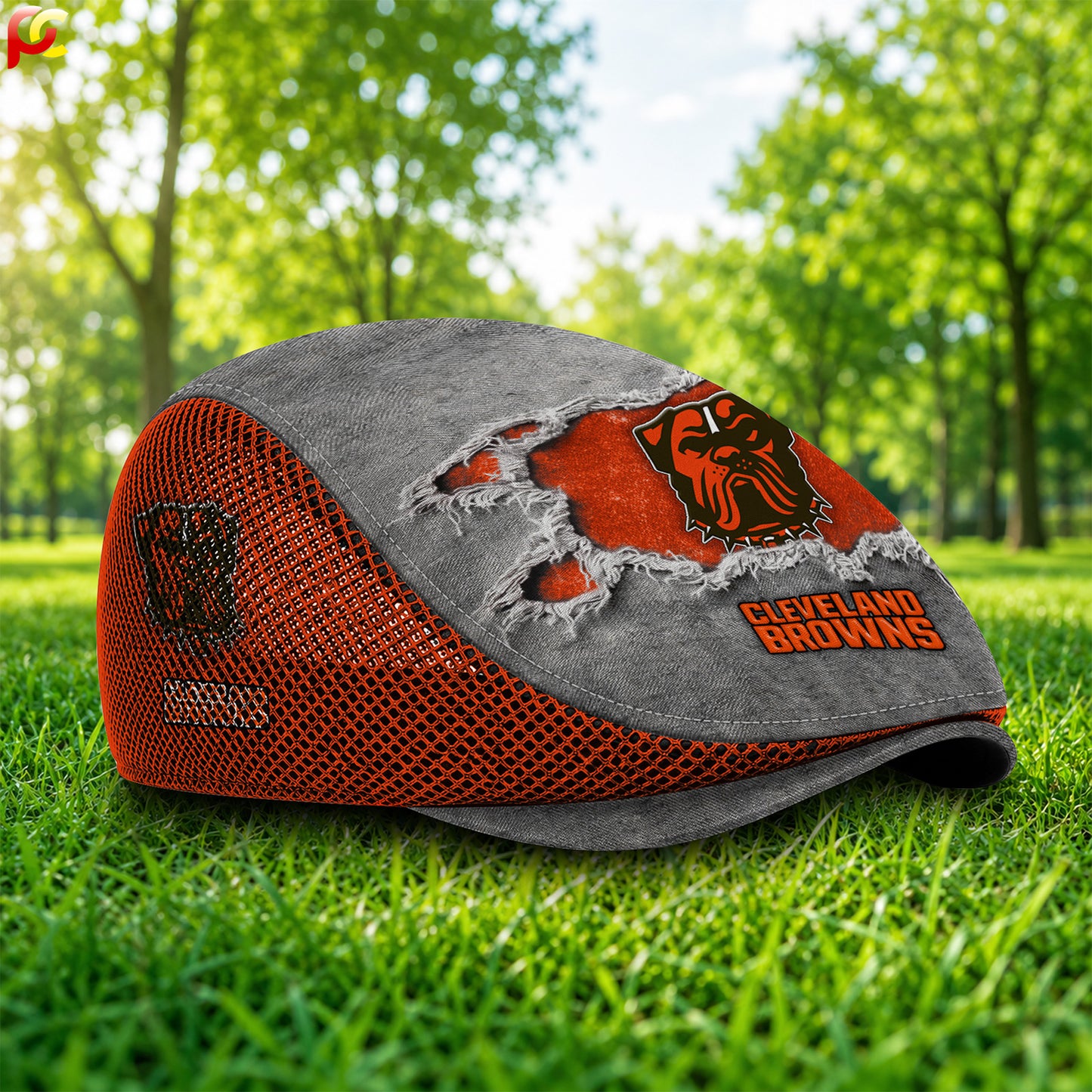 07CBW Mesh Flat Cap, Golf Mesh Cap NFL01