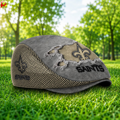 22NOS Mesh Flat Cap, Golf Mesh Cap NFL01