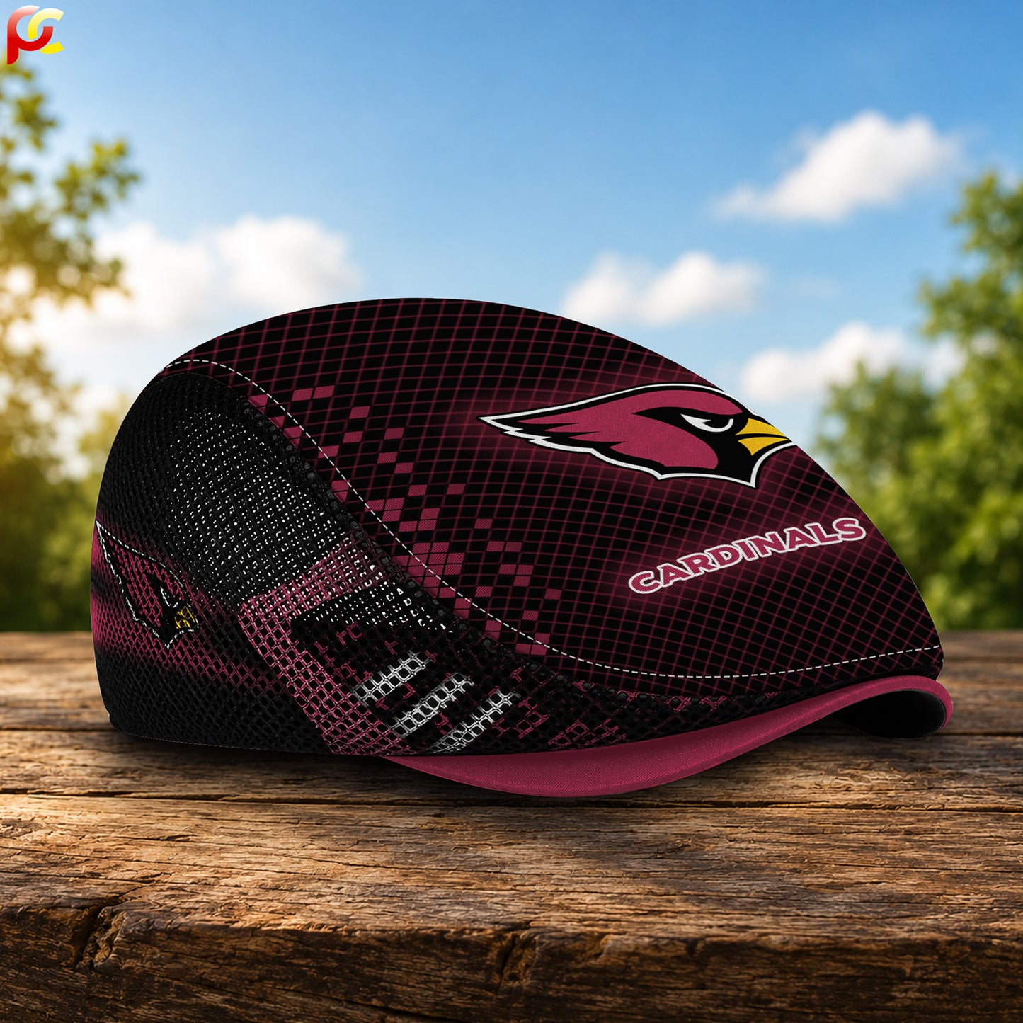 01AZ Mesh Flat Cap, Golf Mesh Cap NFL03