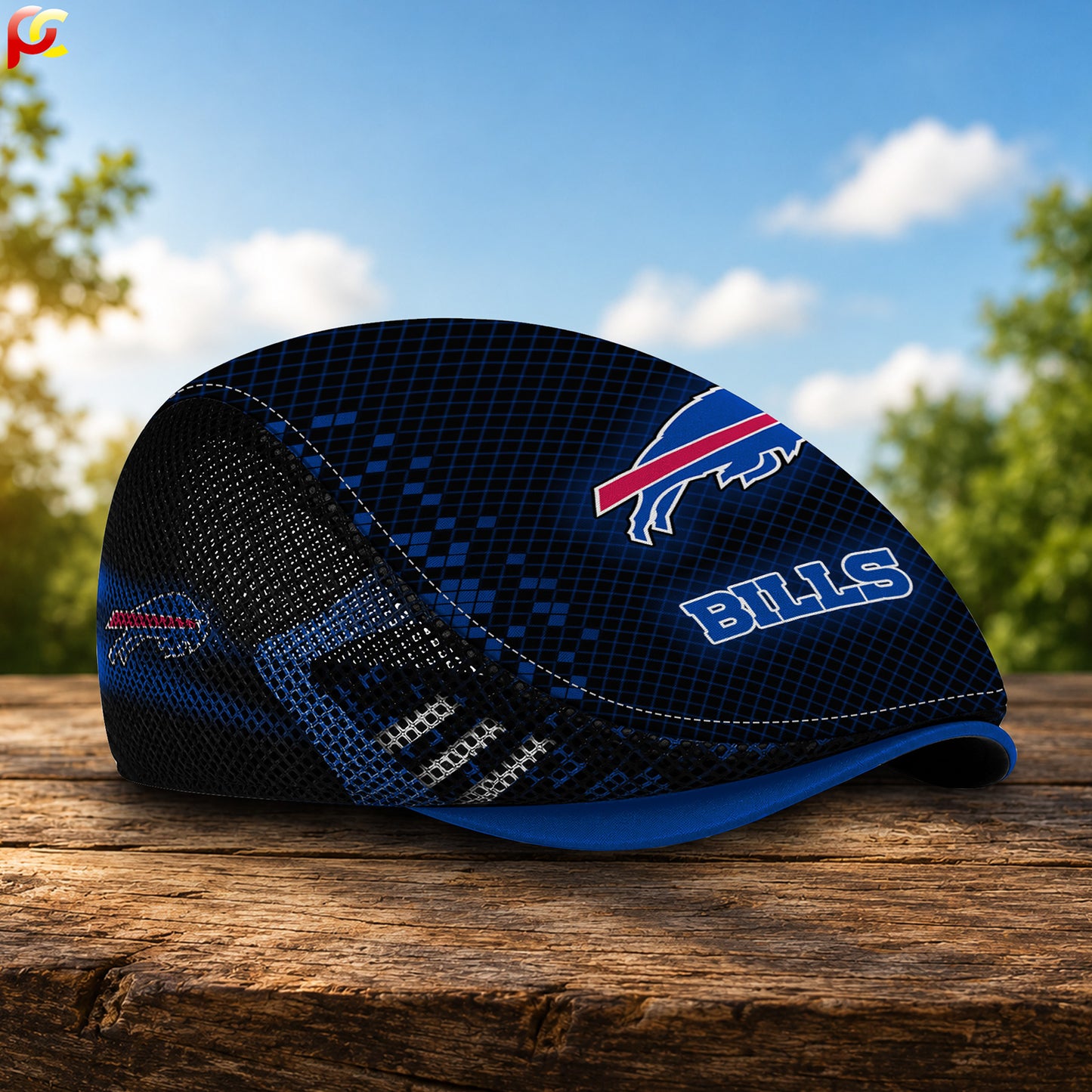 03BB Mesh Flat Cap, Golf Mesh Cap NFL03