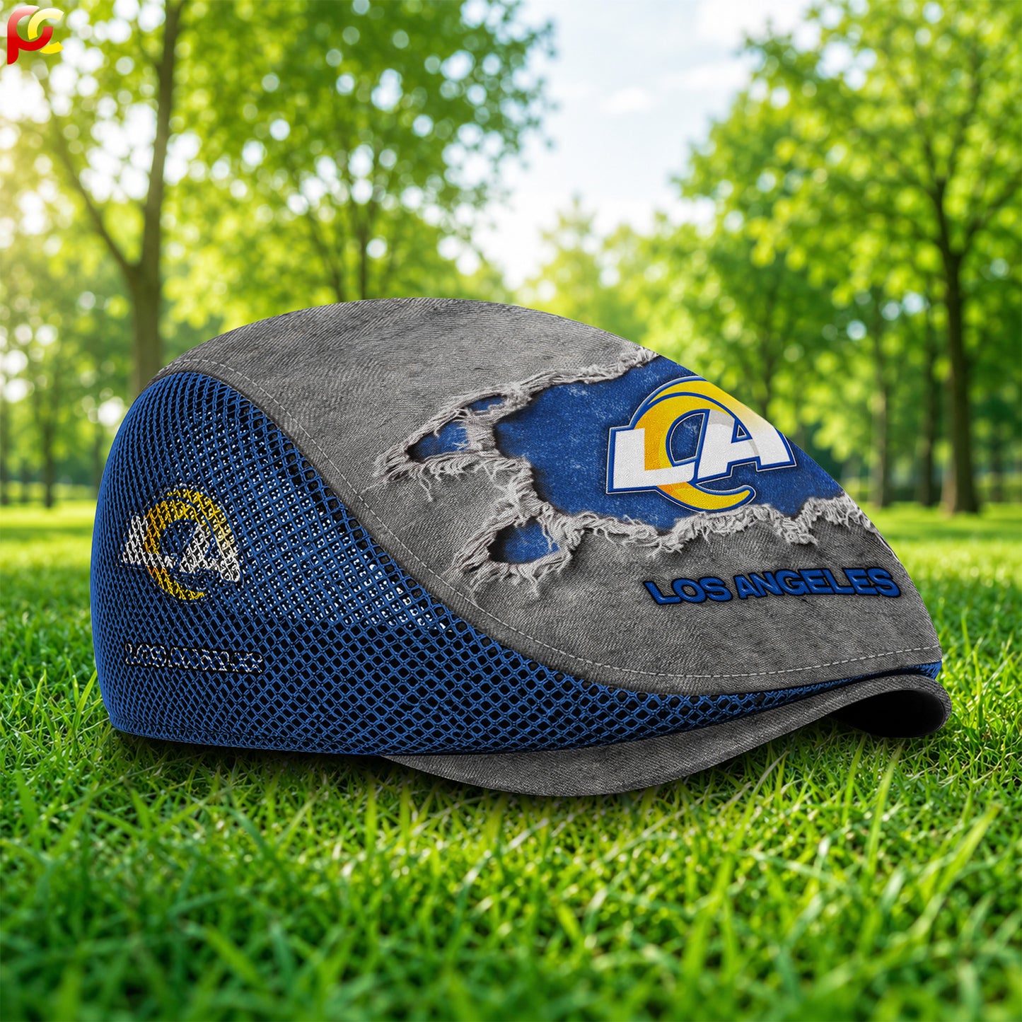 18LAR Mesh Flat Cap, Golf Mesh Cap NFL01