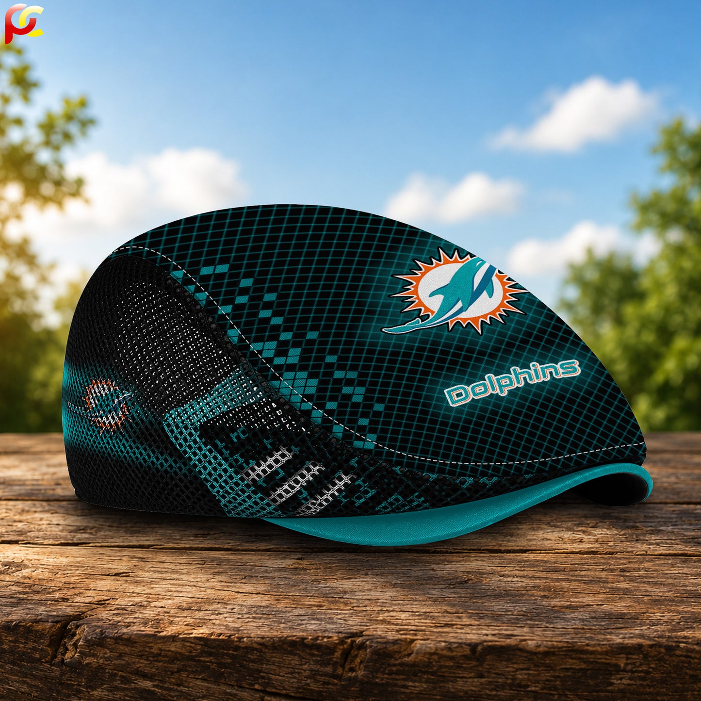 19MD Mesh Flat Cap, Golf Mesh Cap NFL03