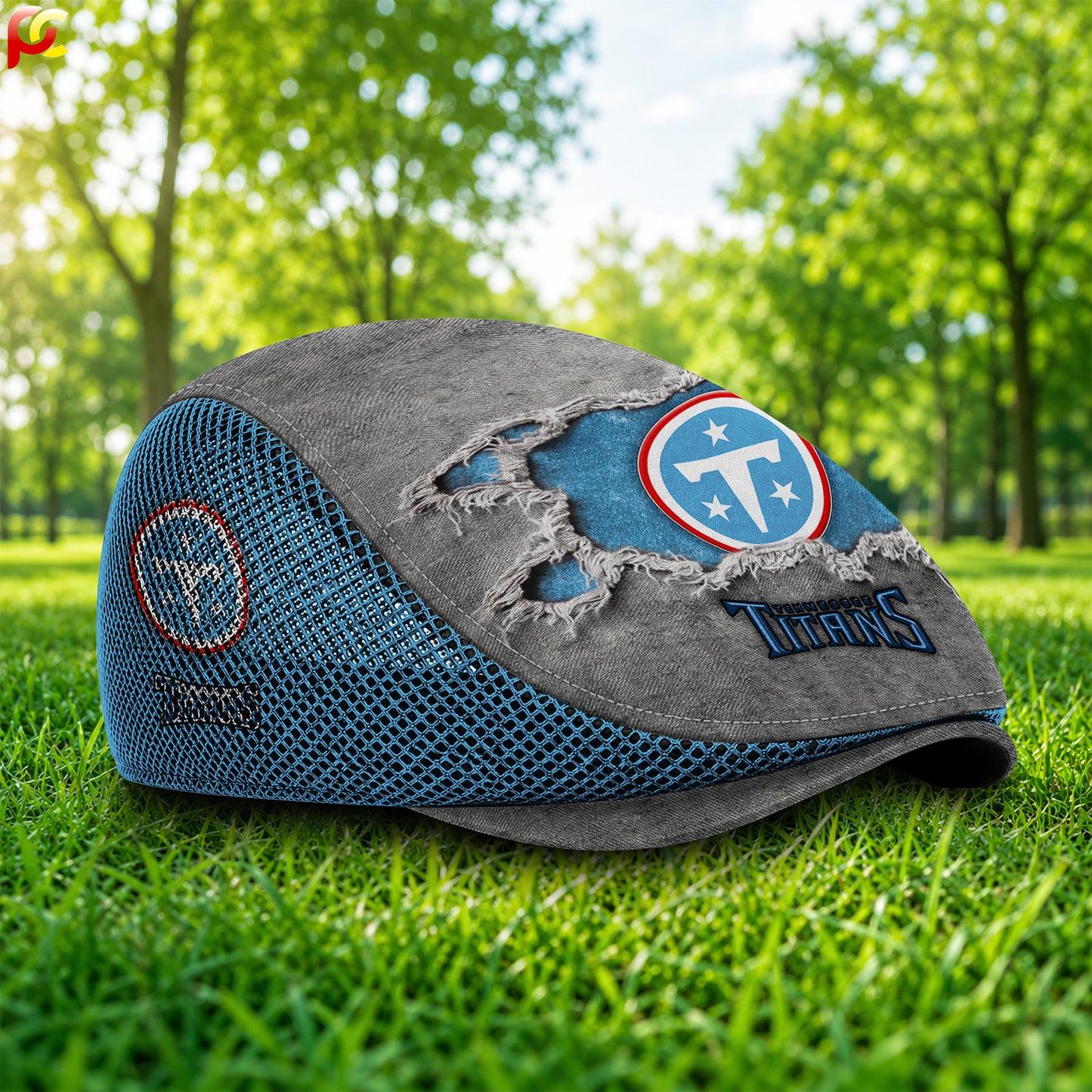 30TT Mesh Flat Cap, Golf Mesh Cap NFL01