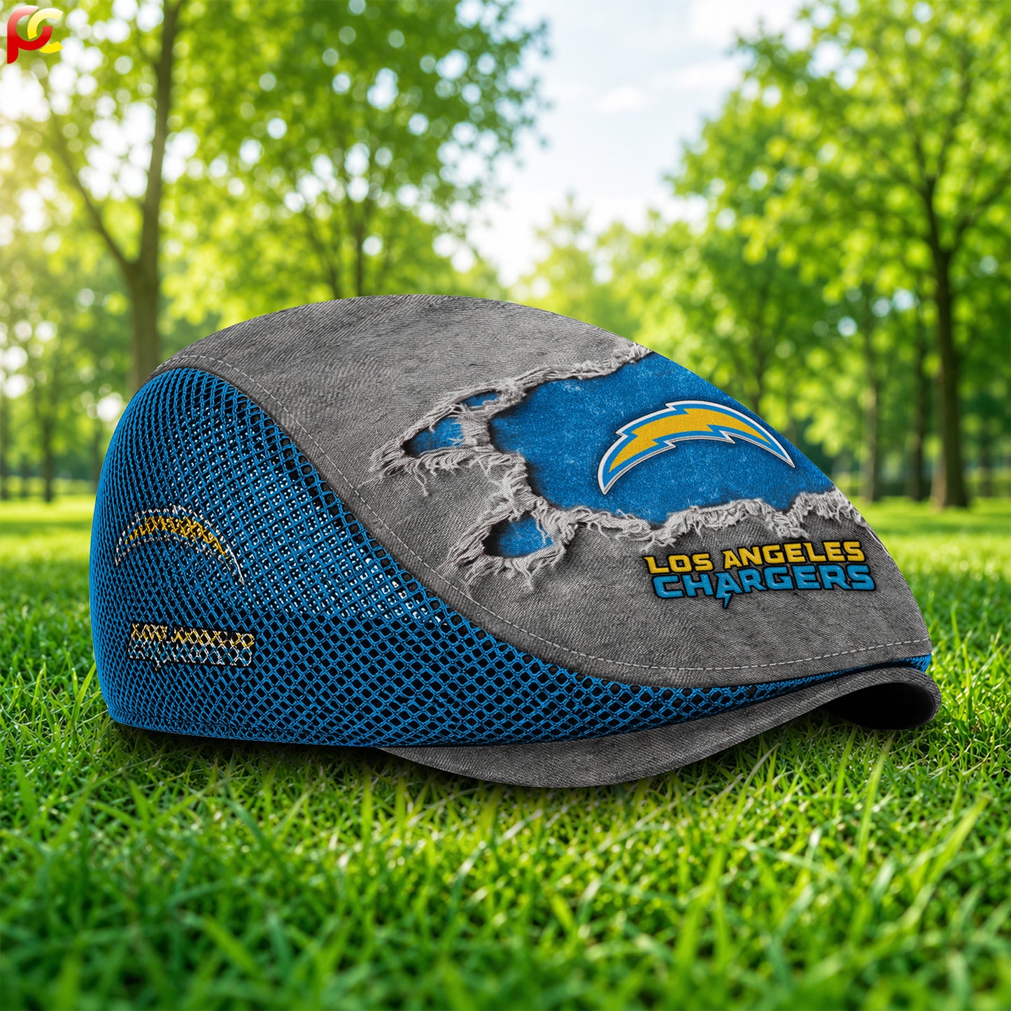 17LAC Mesh Flat Cap, Golf Mesh Cap NFL01