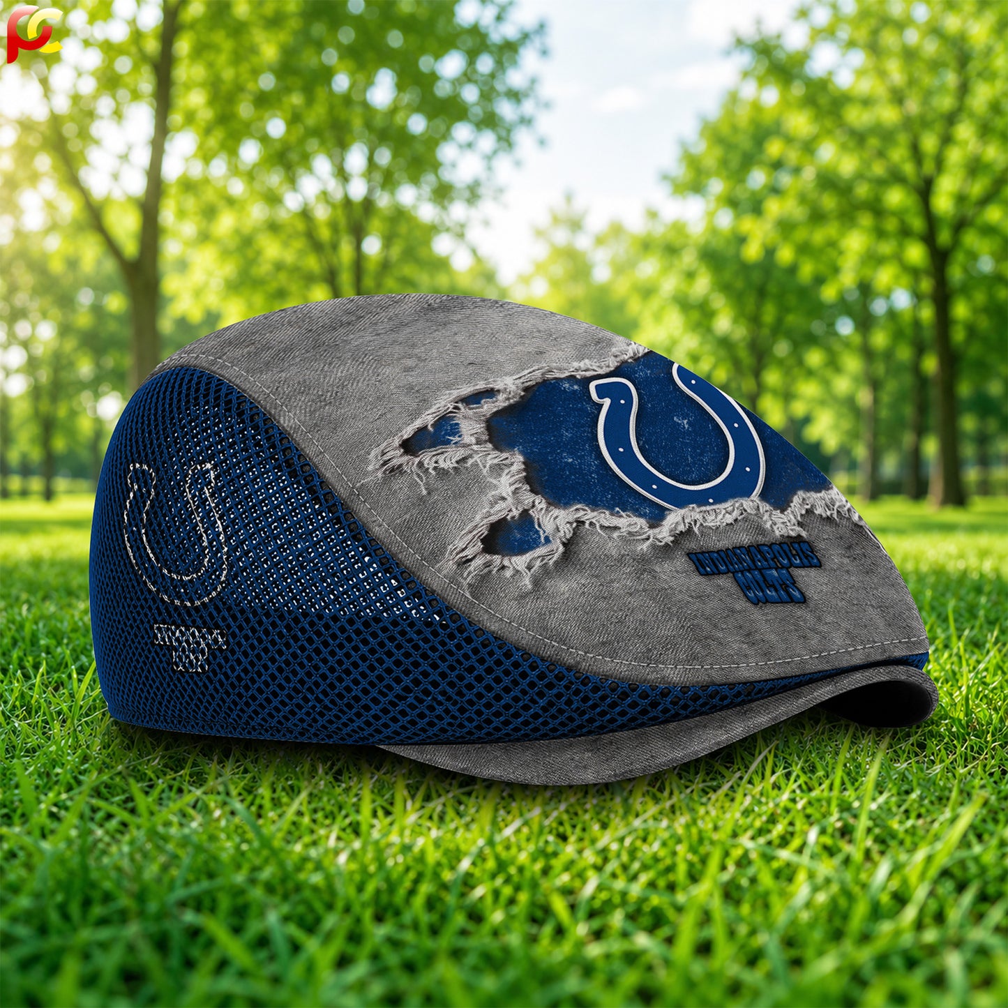 13IC Mesh Flat Cap, Golf Mesh Cap NFL01