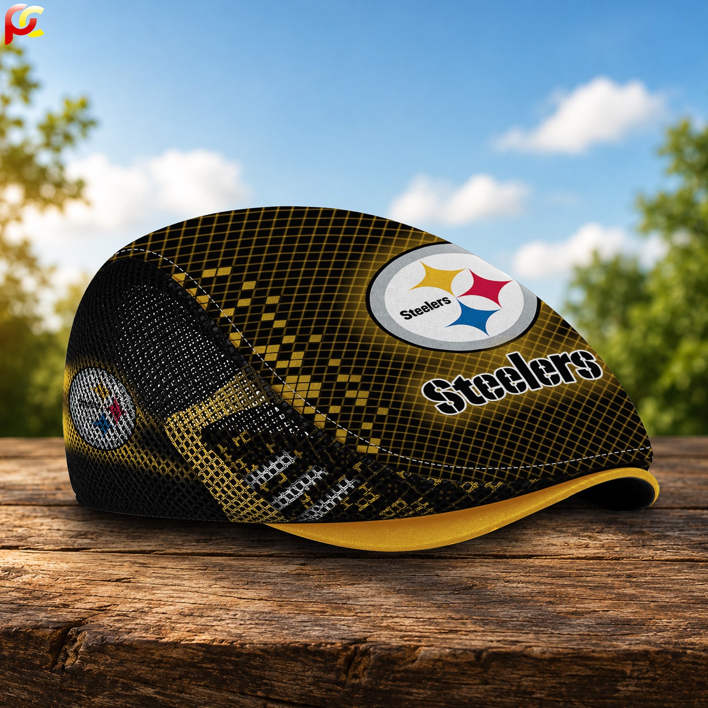 26PS Mesh Flat Cap, Golf Mesh Cap NFL03
