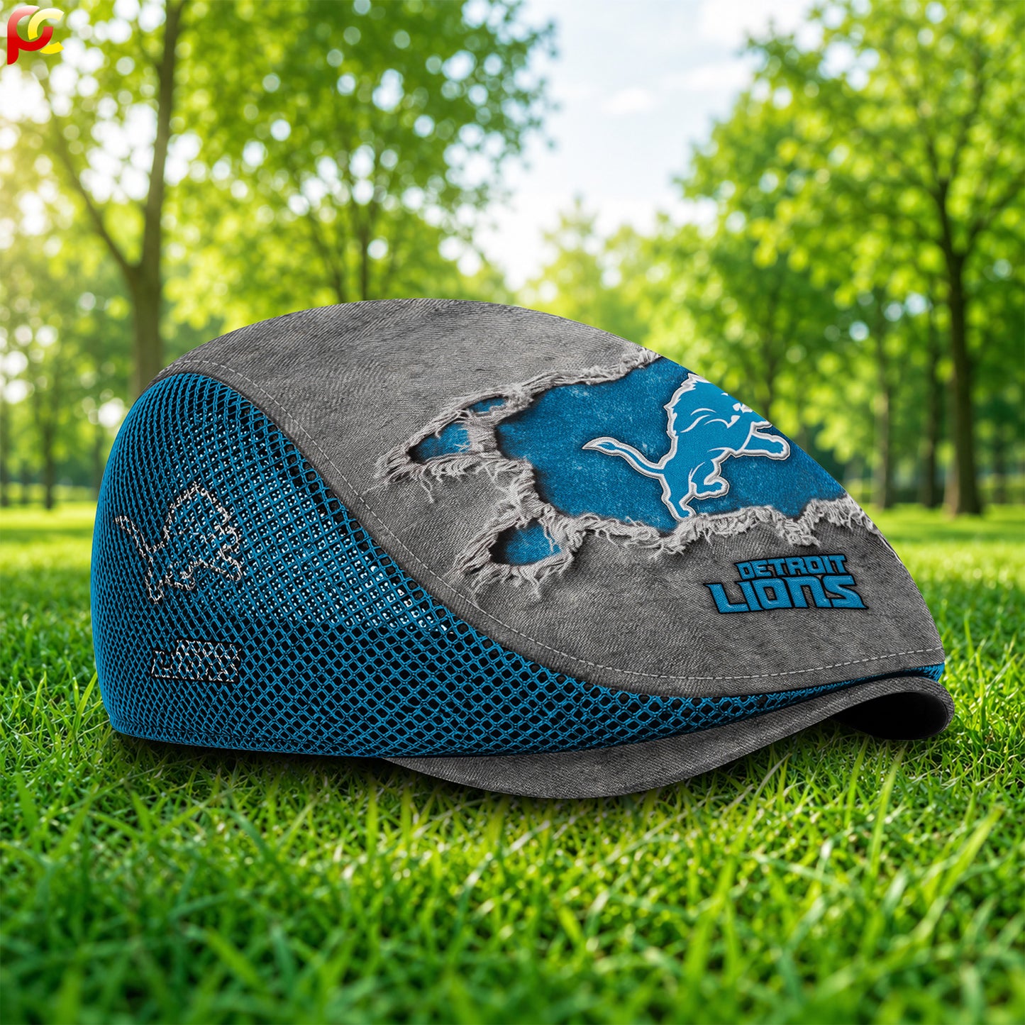 10DL Mesh Flat Cap, Golf Mesh Cap NFL01
