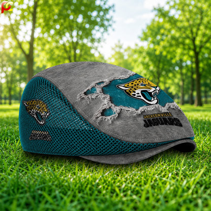 14JJ Mesh Flat Cap, Golf Mesh Cap NFL01
