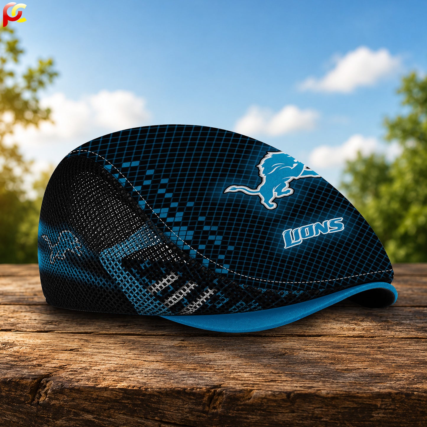 10DL Mesh Flat Cap, Golf Mesh Cap NFL03