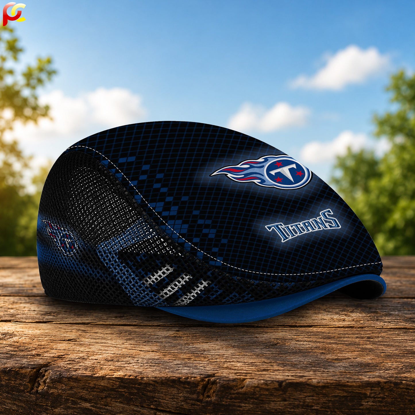 30TT Mesh Flat Cap, Golf Mesh Cap NFL03