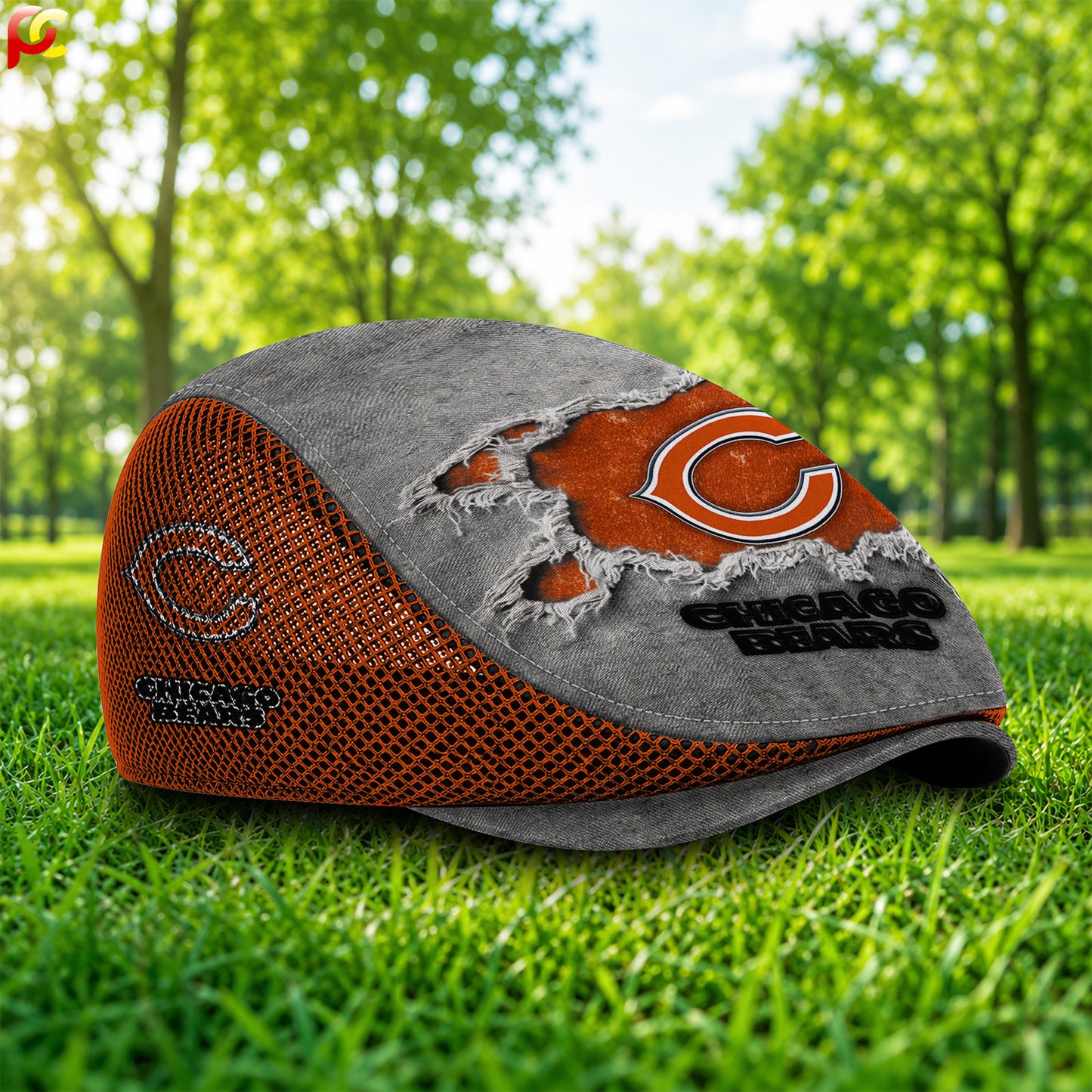 05CB Mesh Flat Cap, Golf Mesh Cap NFL01