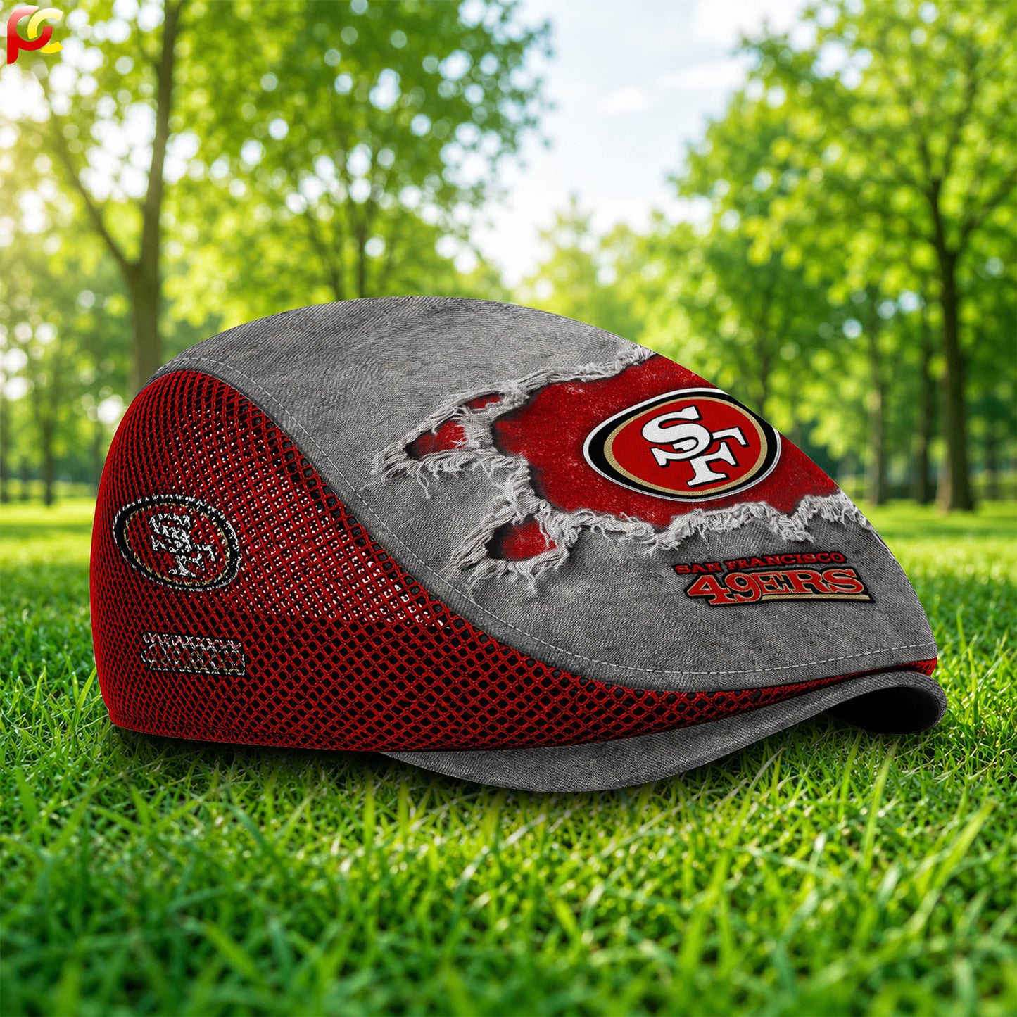 27SF49 Mesh Flat Cap, Golf Mesh Cap NFL01