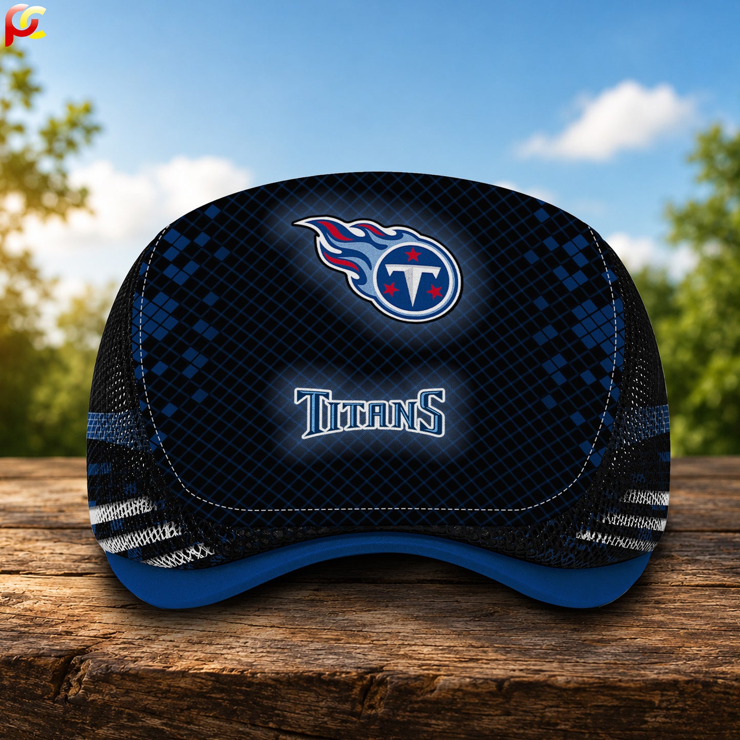 30TT Mesh Flat Cap, Golf Mesh Cap NFL03