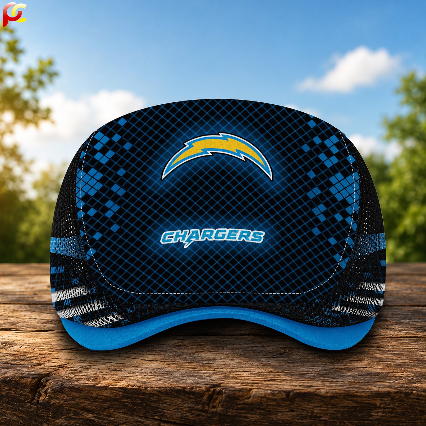 17LAC Mesh Flat Cap, Golf Mesh Cap NFL03