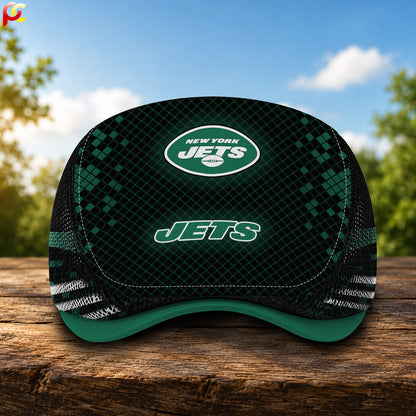 24NYJ Mesh Flat Cap, Golf Mesh Cap NFL03