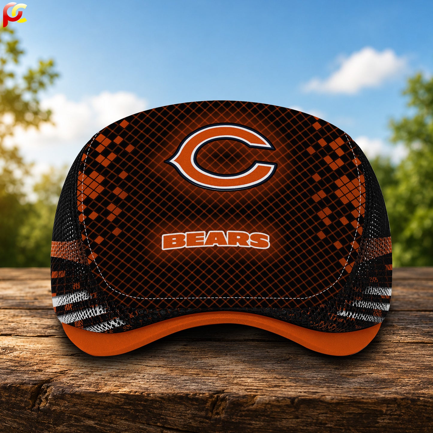 05CB Mesh Flat Cap, Golf Mesh Cap NFL03