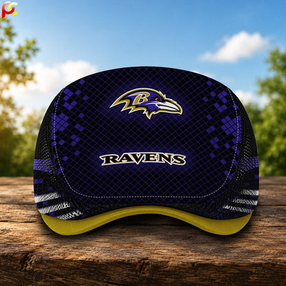 02BR Mesh Flat Cap, Golf Mesh Cap NFL03