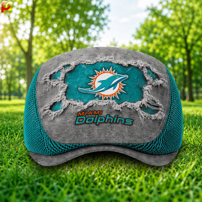 19MD Mesh Flat Cap, Golf Mesh Cap NFL01
