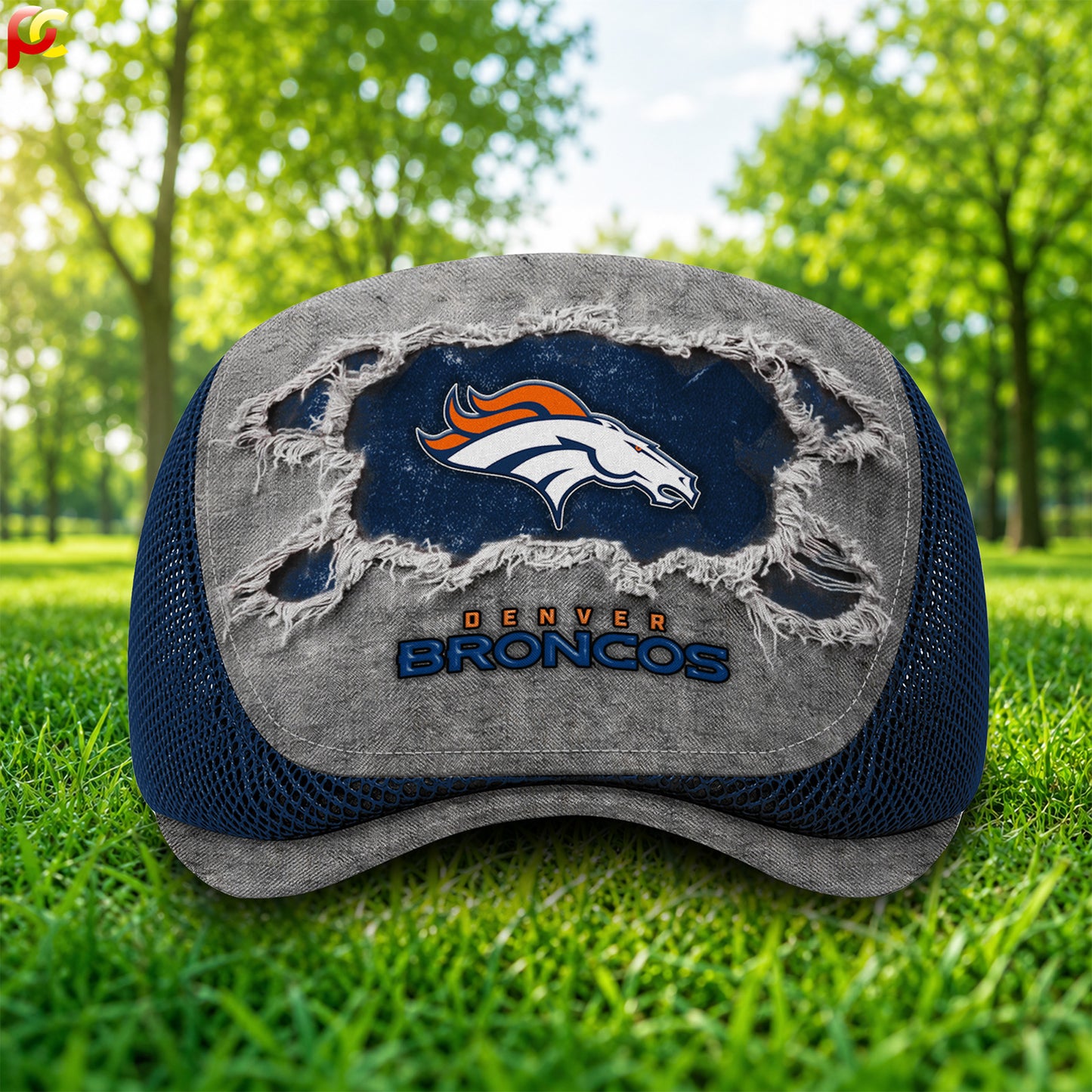 09DB Mesh Flat Cap, Golf Mesh Cap NFL01