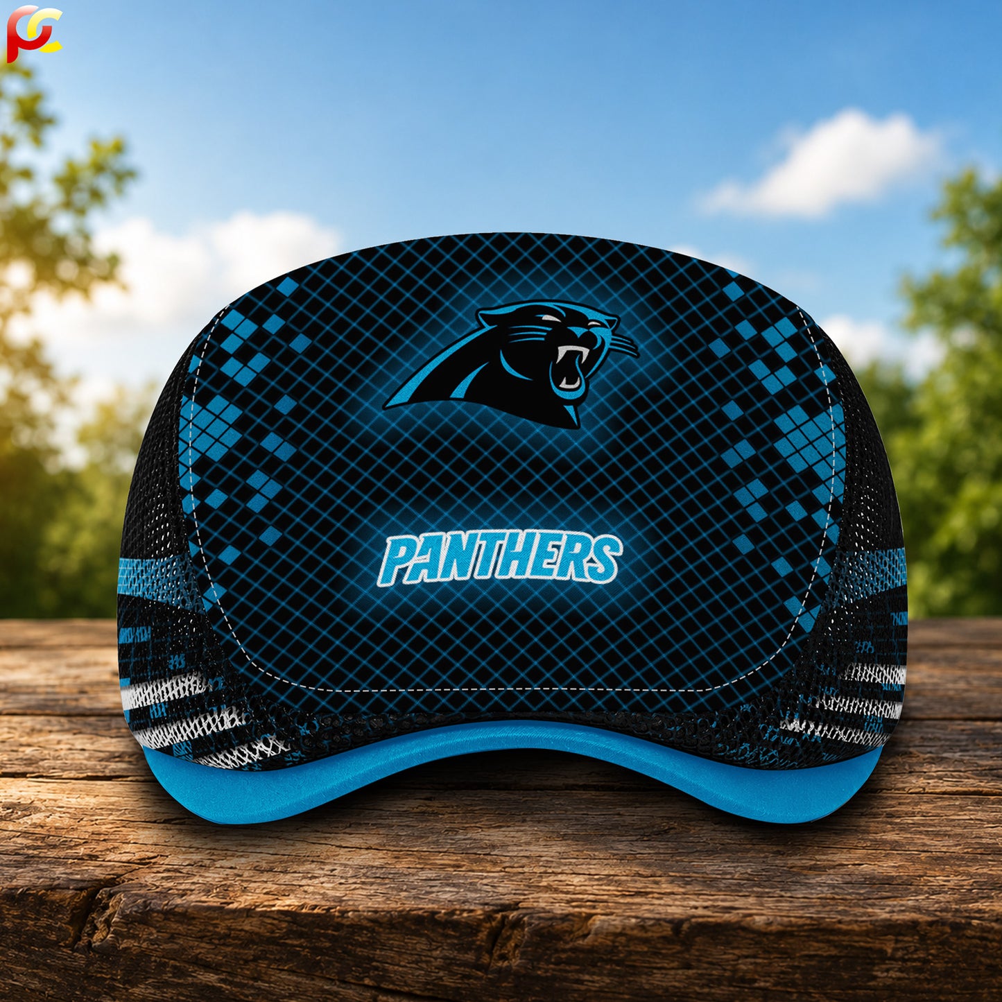 04CP Mesh Flat Cap, Golf Mesh Cap NFL03